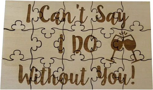 Miniatura 10 de Will You Be My Maid of Honor - Rompecabezas de madera de tilo de 15 piezas, para boda y fiesta nupcial