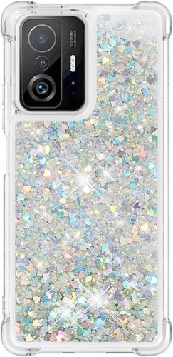 Miniatura 38 de Glitter Sparkle Moving Quicksand Flowing Cover para Xiaomi Redmi Note 10S Bling Liquid Clear Star Heart Silicona Bumper Funda transparente de goma a