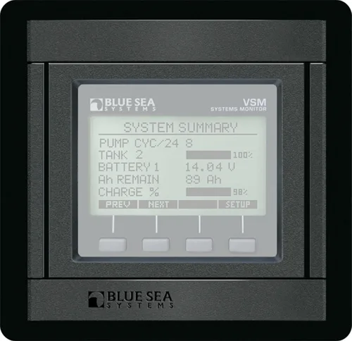 Blue Sea Systems VSM 422 Panel en blanco 360, negro