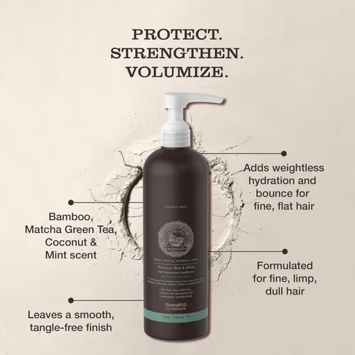 Miniatura 3 de Tweak'd by Nature - Acondicionador voluminizador Rise & Shine para cabello fino, sin parabenos y sin sulfatos, cuidado hidratante del cabello