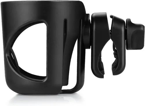 Miniatura 2 de Accmor Portavasos universal para cochecito, portavasos para silla de ruedas Walker, bicicleta giratoria de 360°, accesorios de fijación para Negro