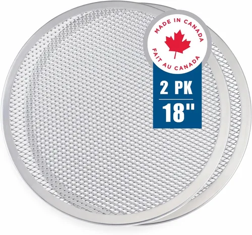 Miniatura 10 de Norjac Rejilla para pizza de 16 pulgadas, paquete de 6 – Malla de aluminio para horno, sin costuras, libre de óxido, bandejas de hornear duraderas