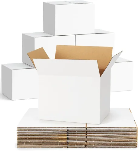 Miniatura 18 de Paquete de 40 cajas de envío pequeñas de 6x4x4, cajas de cartón corrugado para embalaje para pequeñas empresas, cajas marrón para envíos por correo