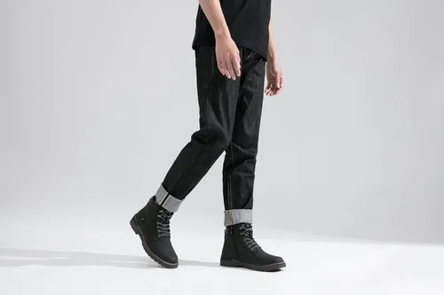 Miniatura 4 de Jousen Botas casuales para hombre, botas chukka con cremallera a la moda
