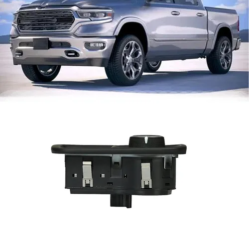 Miniatura 2 de Interruptor de luz antiniebla para faros delanteros compatible con Dodge Ram 1500 2500 3500 2019-2024 sustituye a 68156061AD 68156061AB interruptor