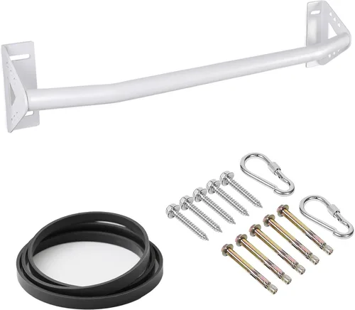 Miniatura 9 de Wall Mounted Pull Up Bar Doorway, Heavy Duty Strength Training Pull-Up & Chin Up Bars for Doorframe, Support Beam or Joist Mount Thick Metal Sturdy