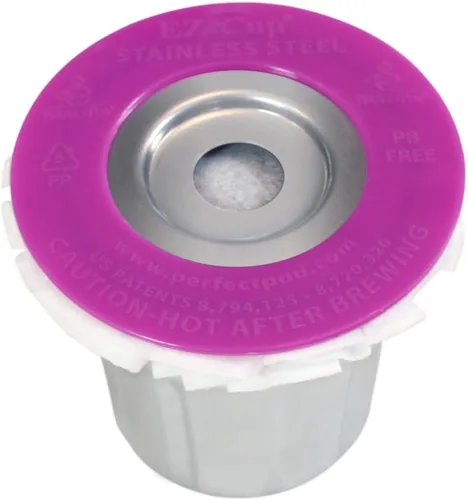 Miniatura 4 de EZ-Cup - Cápsulas de café reutilizables de acero inoxidable para Keurig + 25 filtros de papel desechables, cápsula recargable compatible con Keurig