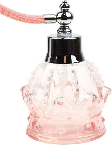 Miniatura 5 de None Branded YangLand - 1 botella de perfume vacía recargable de vidrio de 3.4 fl oz, botella de perfume recargable vintage, botella de vidrio