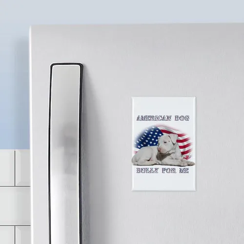 Miniatura 3 de CafePress Bully For Me, imán rectangular de perro americano, imán para refrigerador de 3 x 2 pulgadas