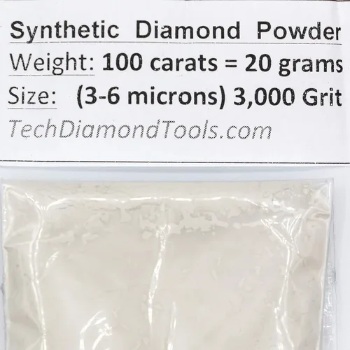 Miniatura 37 de TechDiamondTools Polvo de diamante para pulir vidrio, cuarzo, mármol, piedra, piedra, parabrisas, travertino, grano 14,000, grano 14,000, 0-1
