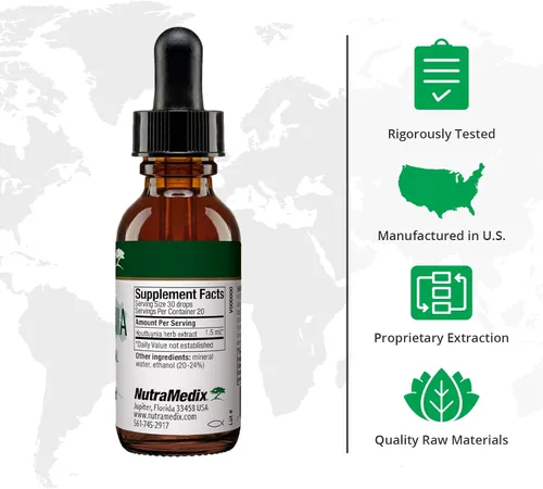 Miniatura 2 de NutraMedix Houttuynia - Tintura de apoyo gastrointestinal, inmunológico y microbiano - Ayuda con la digestión, la salud gastrointestinal
