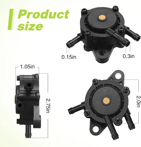 Miniatura 3 de CHENGU Bomba de combustible para cortacésped Compatible con 491922 691034 692313 808492 808656 808281 Bomba de combustible para jardín al aire libre