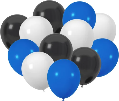 Miniatura 10 de 100 globos de látex de 12 pulgadas en negro y naranja, perfectos para Halloween, graduación, cumpleaños, baby shower, Acción de Gracias