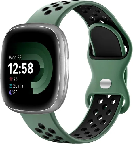 Miniatura 17 de Maledan Correas deportivas transpirables para Fitbit Versa 3/4, Sense/Sense 2, correas de repuesto para hombres y mujeres, accesorios para relojes