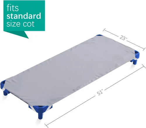 Miniatura 3 de Paquete de 10 sábanas para cuna para guardería, tamaño estándar, se adapta a cuna de 23 x 51 pulgadas, esenciales para guardería, sábana de cuna Gris