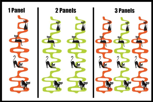 Miniatura 8 de Revive tus paredes con un gato retro de mediados de siglo en cadenas, perfecto para amantes de la vendimia, calcomanía de pared de arte moderno
