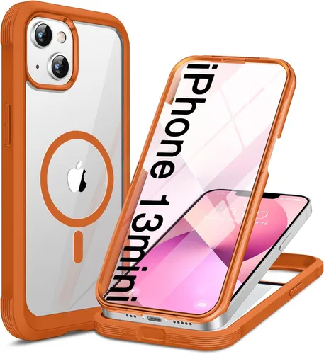 Miniatura 188 de Miracase Funda para iPhone 13 de 6.1 pulgadas, [sin burbujas] funda de teléfono de cuerpo completo con pantalla de vidrio completa integrada, sin