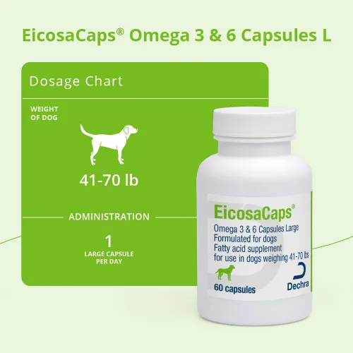 Miniatura 3 de EicosaCaps® Omega 3 y 6 cápsulas para perros, 60