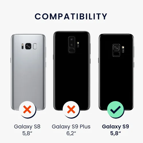 Miniatura 6 de kwmobile Funda compatible con Samsung Galaxy S9 - Funda de silicona TPU con acabado suave - Blue Reef