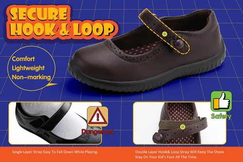Miniatura 5 de JABASIC Zapatos de uniforme escolar Mary Jane para niña