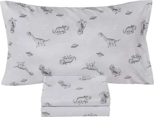 Miniatura 6 de Scientific Sleep Juego de sábanas de 100% algodón para niños y niñas, adolescentes, sábana encimera, sábana bajera y funda de almohada