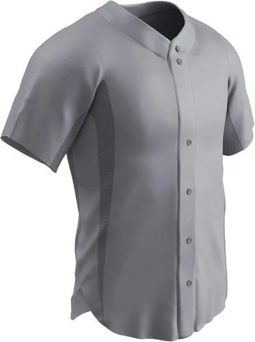 Miniatura 3 de Champro Camiseta de béisbol de media manga con botón completo para hombre