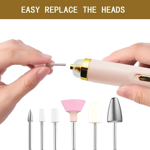 Miniatura 4 de 6 unidades de repuesto para limas de uñas compatibles con kit de uñas Finish Touch Flawless