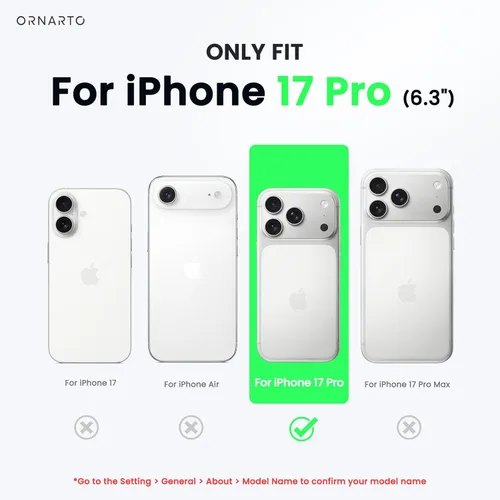 Miniatura 2 de ORNARTO Funda para iPhone 17 Pro de 6.3", Silicona Líquida Ondulada a Prueba de Golpes con Protección contra Caídas con Botón de Control de Cámara