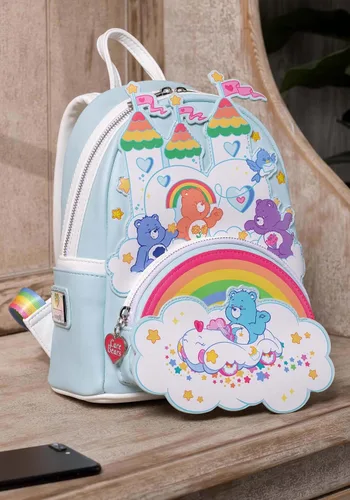 Miniatura 2 de Loungefly Care Bears Care-A-Lot Castle - Mini mochila, Multi, Care Bears Care-a-lot Castle Mini mochila