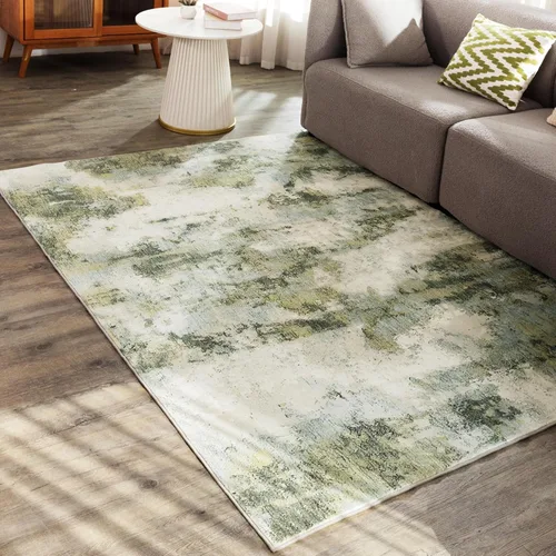 Miniatura 20 de Carvapet 9x12 Alfombras grandes para sala de estar y dormitorio, alfombra moderna lavable azul de pelo bajo con respaldo de goma, plegable, alfombra