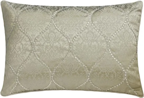 Miniatura 13 de The HomeCentric Funda de almohada lumbar decorativa gris de 12 x 20 pulgadas, encaje de yute y lino, yute, almohada oblonga de lentejuelas hechas a