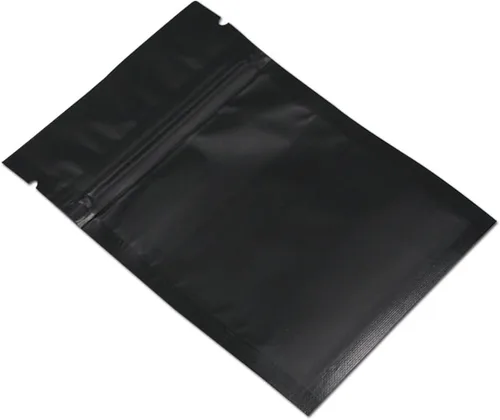 Miniatura 3 de PABCK 100 bolsas de Mylar negras resellables de 2.76 x 3.94 pulgadas, bolsa de almacenamiento de alimentos, bolsas planas de semillas de especias