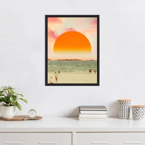 Miniatura 5 de Amanti Art Lienzo enmarcado para pared, 18 x 24 pulgadas, diseño retro de paisaje de sueños II, por Victoria Barnes, lienzo enmarcado para Sylvie