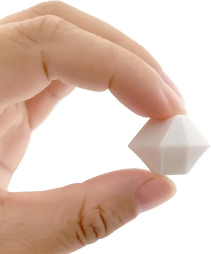 Miniatura 3 de Relleno de jarrón blanco para decoración del hogar, cubitos de hielo triturados falsos, rellenos de jarrón, 150 cubos de hielo falsos reutilizables