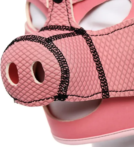Miniatura 6 de Máscara de cerdito Máscara de cabeza completa de neopreno Máscara de cabeza de animal Máscara de disfraz de cabeza de cerdo Máscaras Rosa