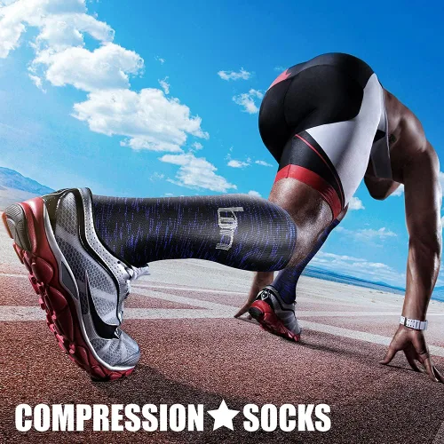 Miniatura 141 de CHARMKING - Calcetines de compresión para mujeres y hombres (3 pares), 15-20 mm Hg, el mejor apoyo para atletismo, running o ciclismo, mejora