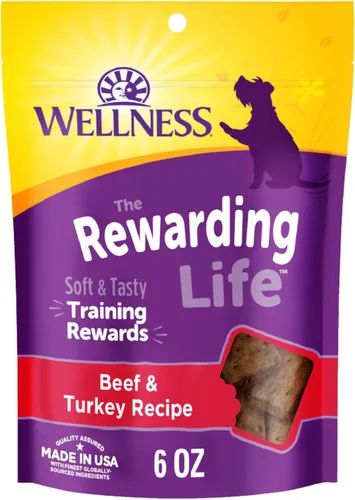 Miniatura 13 de Wellness Rewarding Life - Golosinas para perros, golosinas de entrenamiento, sin granos, pollo suave y cordero (bolsa de 6 onzas)