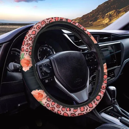 Miniatura 10 de Funda de volante de 15 pulgadas, naranja, para automóvil - Fundas de volante de auto de Batimóvil, accesorios de Halloween, de neopreno, Murciélago