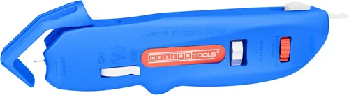 WEICON Pelacables Nº S 4-28 Multi | Función de pelado integrada | Alta seguridad | Profundidad de corte ajustable | para cables redondos | Rango de