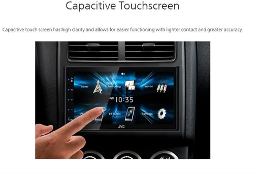 Miniatura 5 de JVC KW-M150BT Receptor estéreo Bluetooth para automóvil con puerto USB - Pantalla táctil de 6.75 pulgadas - Radio AM/FM - Reproductor de MP3 Doble