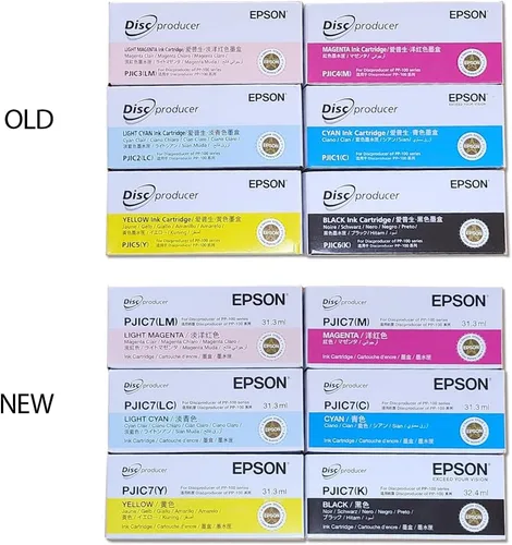 Miniatura 2 de Digital Epson C13S02A9901 - Juego de cartuchos de tinta de 6 colores (cian, amarillo, magenta, negro, cian claro, magenta claro) para DiscProducer