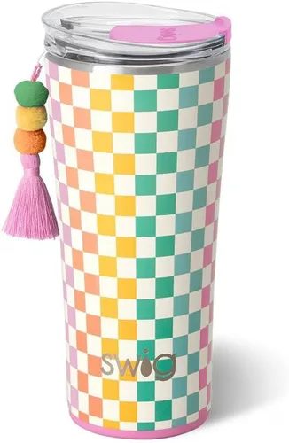 Miniatura 99 de Swig Life - Vaso aislante de 22 onzas, vaso de viaje para café con tapa, taza de café para viaje compatible con portavasos, de acero inoxidable