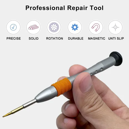 Miniatura 6 de Pentalobe - Destornillador P2 0.031 in TS1 PL1 para Apple iPhone Huawei P9 Mantenimiento, S2 cabeza de acero de alta aleación, punta magnética, tapa