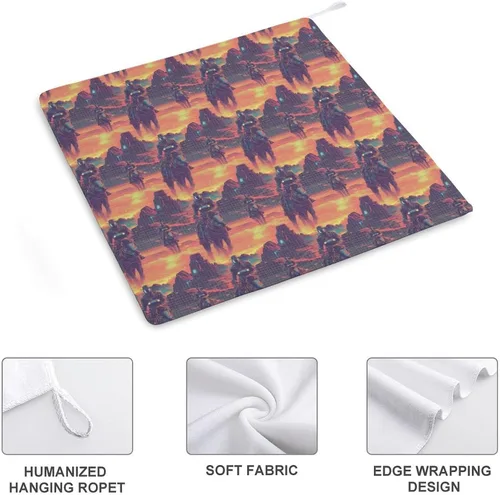 Miniatura 3 de Cyber Retro Western Cowboy Print Hand Towels for Bathroom Kitchen, Hanging Kitchen Towels with Hanging Loop, Cute Decorative Absorbent Coral Bath