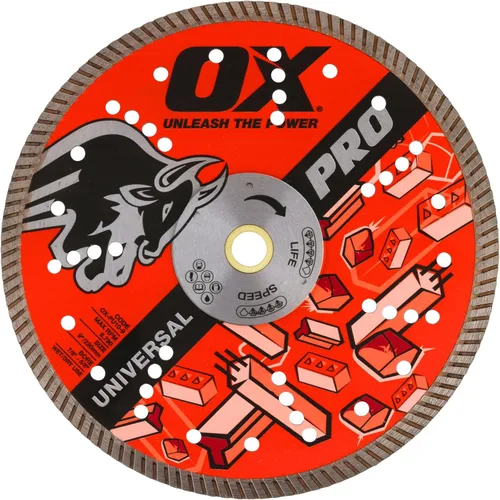 Miniatura 11 de OX Tools OX-PU10-12 - Hoja universal de diamante de corte seco/húmedo de 12 pulgadas para sierra de hormigón, cortes de hormigón, granito, metal