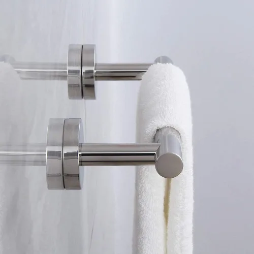Miniatura 4 de Barra de Toalla de Acero Inoxidable SUS 304 de 9 Pulgadas, Porta Toallas Montado en la Pared, Toallero de Pared para Baño, Estilo Moderno, Acabado