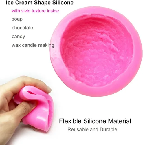 Miniatura 7 de 3 moldes de silicona para helado 3D, para cera derretida, jabón, pasteles, moldes en forma de bola de TuNan + 1 molde de chocolate para decoración