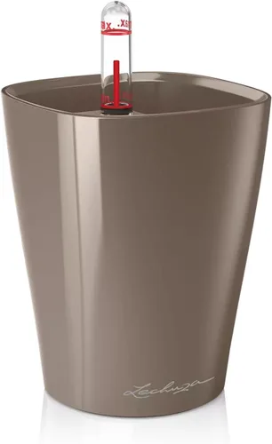 Miniatura 10 de Lechuza 14949 Mini Deltini - Maceta de riego automático para uso en interiores y exteriores, 4 x 4 x 5 pulgadas, color carbón