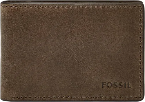 Miniatura 8 de Fossil Billetera de cuero delgada minimalista plegable con bolsillo frontal para hombres