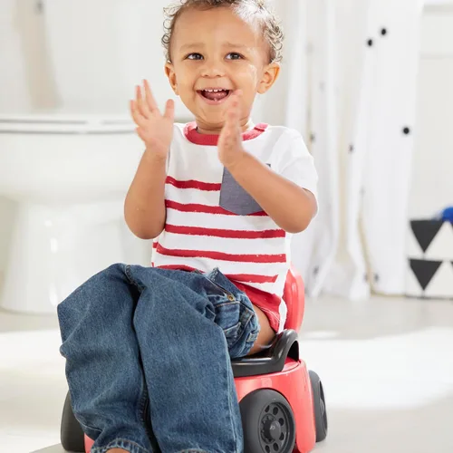 Miniatura 6 de The First Years Training Wheels Racer Orinal de Entrenamiento para Ir al Baño - Orinal de Entrenamiento de Carro de Carreras - Incluye Asiento